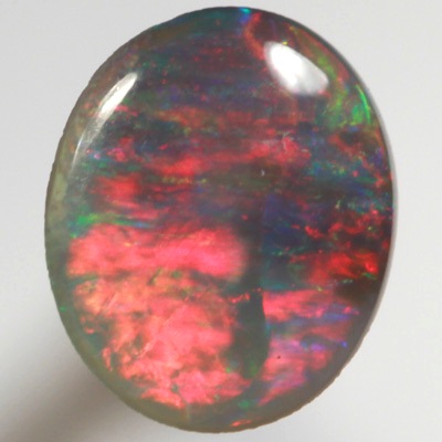 SOLID SEMI BLACK OPAL Bright cherry fire red